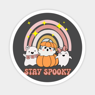 Stay Spooky Ghosts Boo Halloween Design Magnet